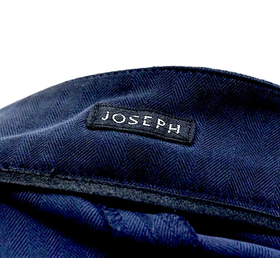 Joseph London. Navy Silk Wrapped Mini Skirt Silk