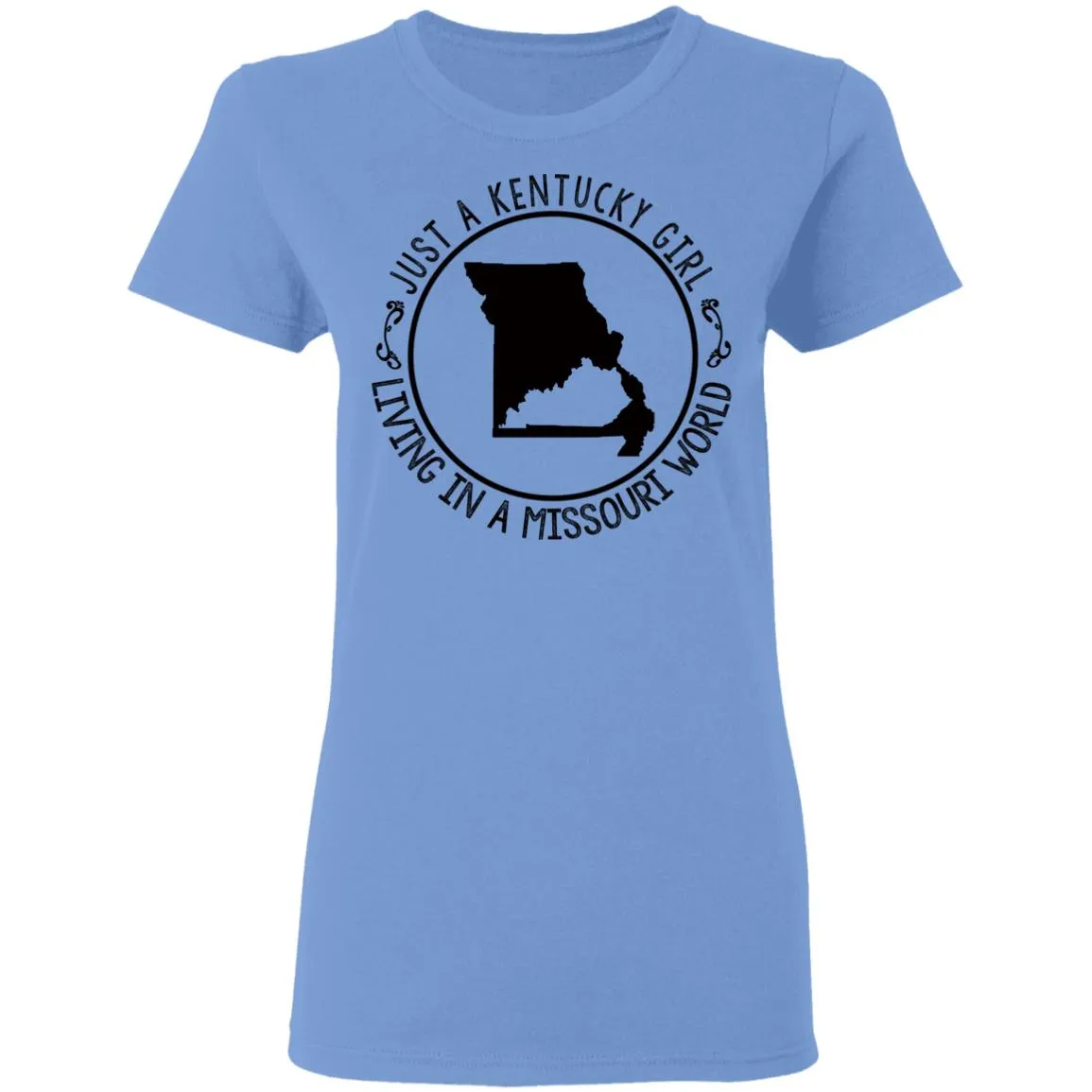 Kentucky Girl Living In Missouri World T-Shirt