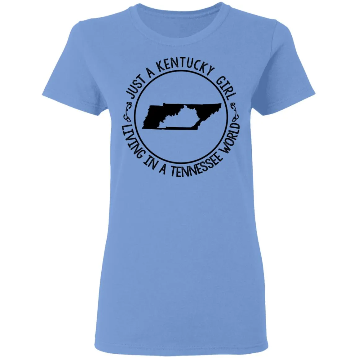 Kentucky Girl Living In Tennessee World Hoodie