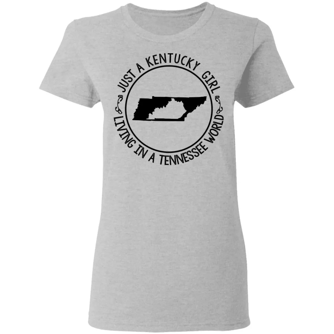 Kentucky Girl Living In Tennessee World Hoodie