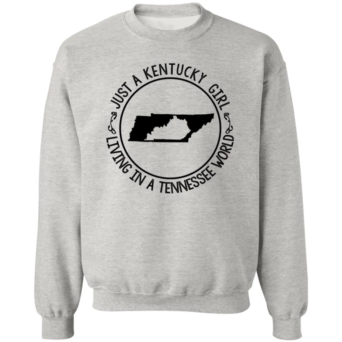 Kentucky Girl Living In Tennessee World Hoodie
