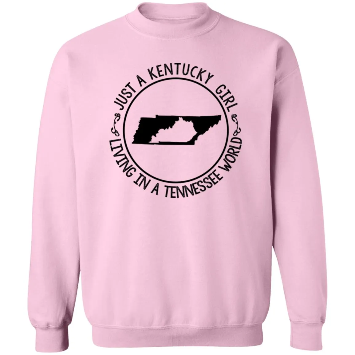 Kentucky Girl Living In Tennessee World Hoodie
