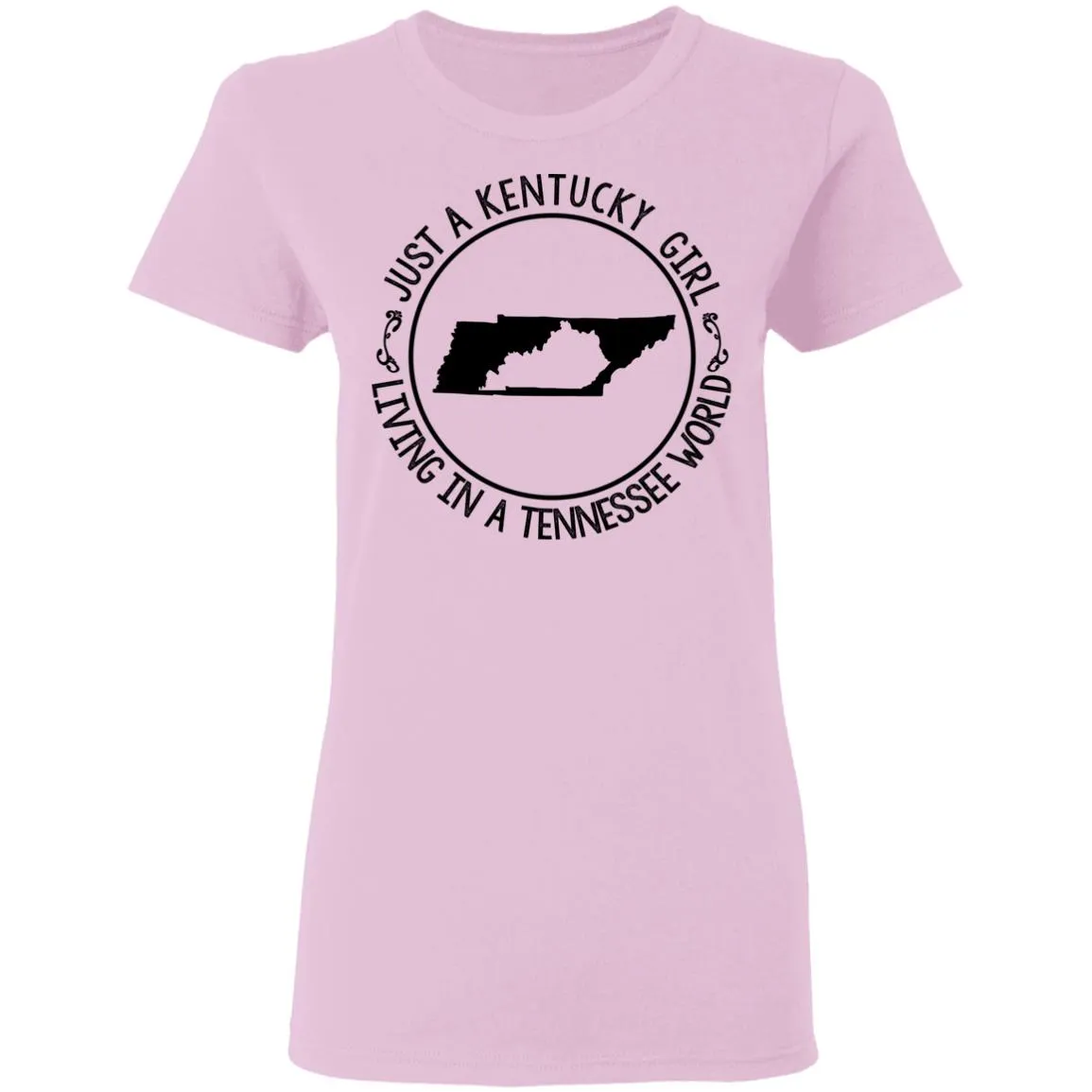Kentucky Girl Living In Tennessee World Hoodie