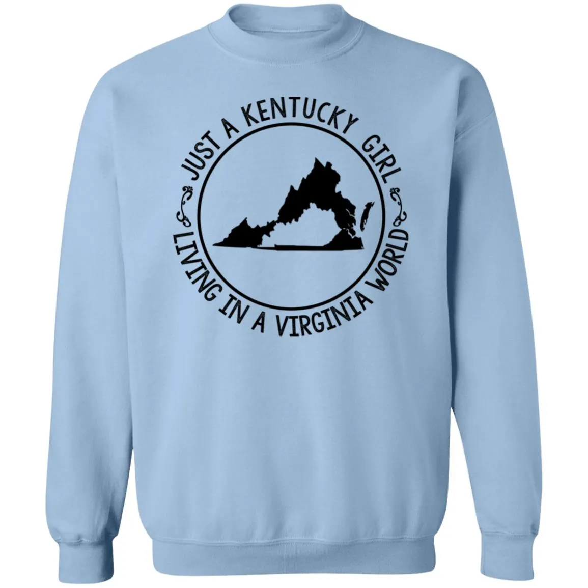 Kentucky Girl Living In Virginia World T-Shirt