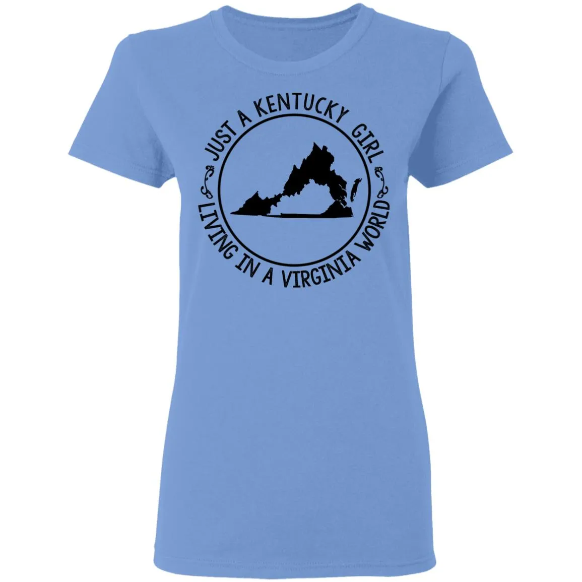 Kentucky Girl Living In Virginia World T-Shirt