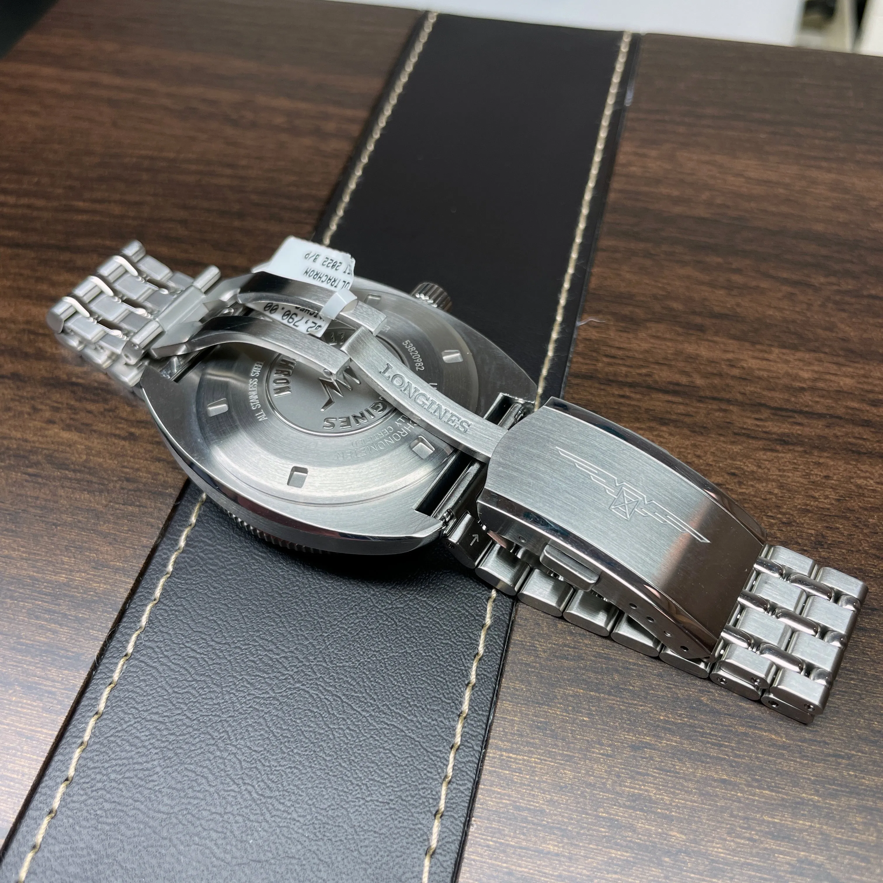 Longines Ultra-Chron Black Red Steel Watch L28364526