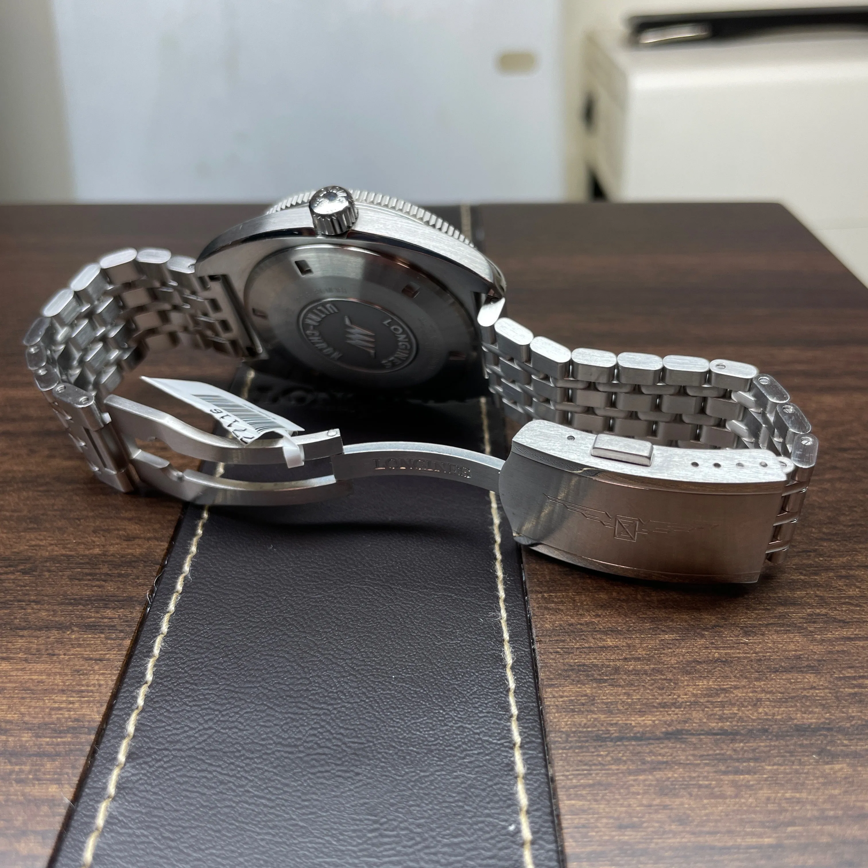 Longines Ultra-Chron Black Red Steel Watch L28364526