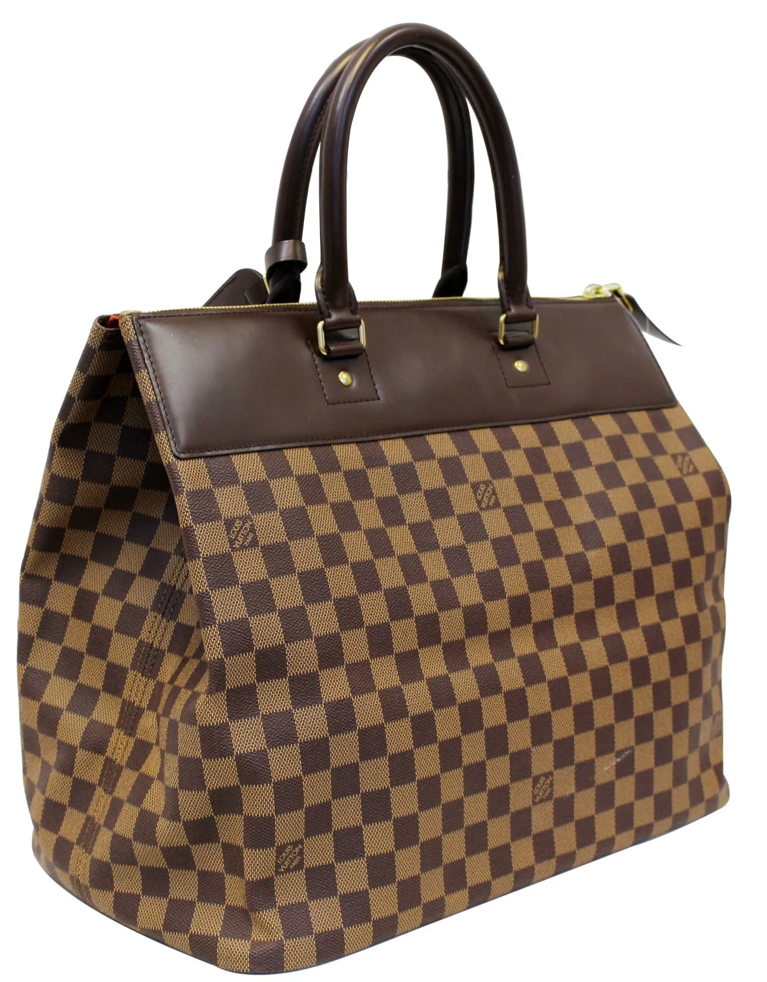 LOUIS VUITTON Damier Ebene Greenwich PM Travel Bag