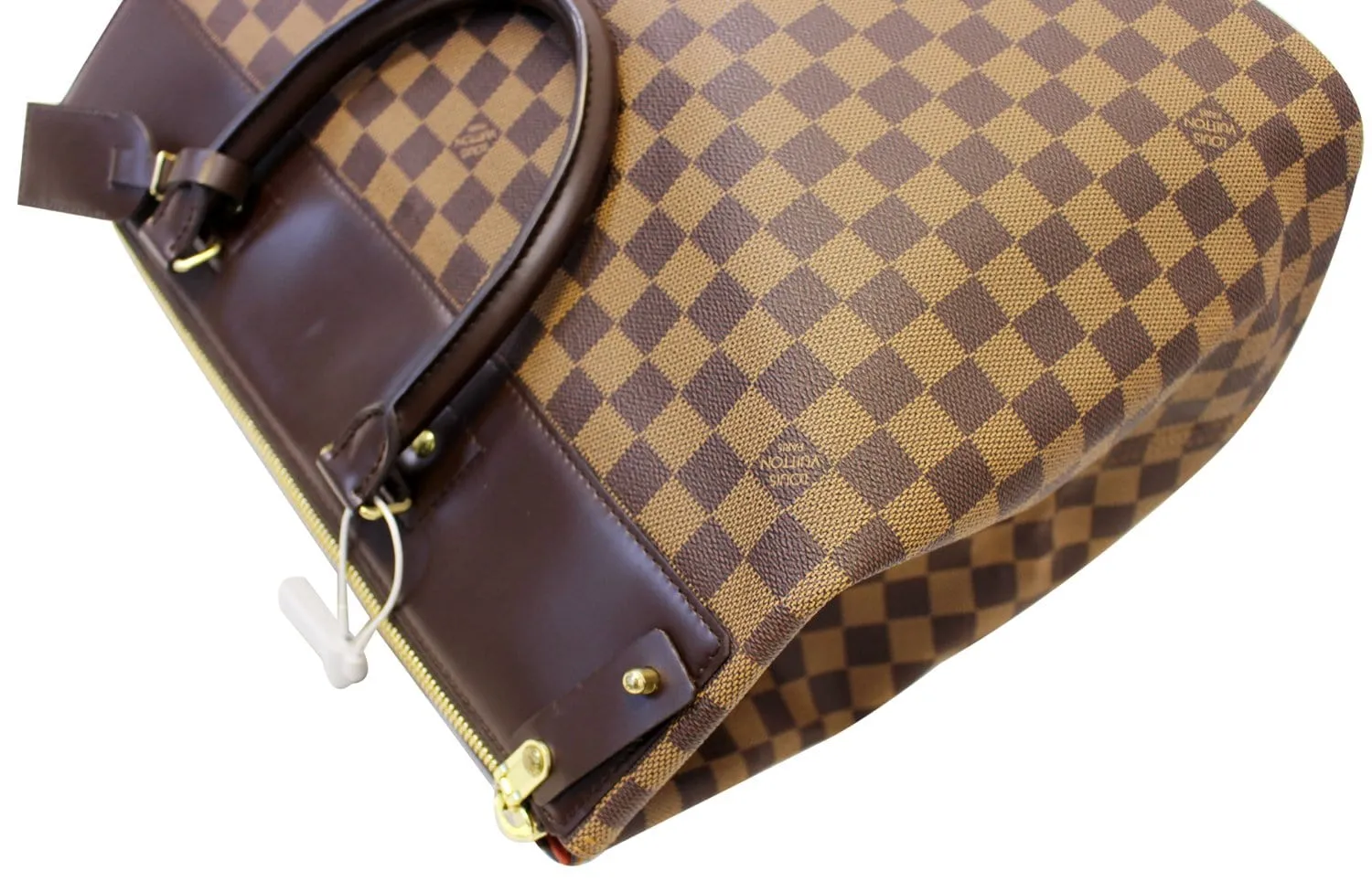 LOUIS VUITTON Damier Ebene Greenwich PM Travel Bag