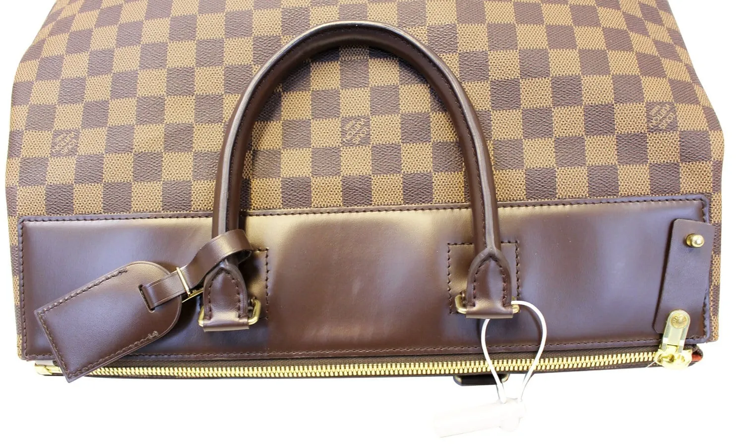 LOUIS VUITTON Damier Ebene Greenwich PM Travel Bag