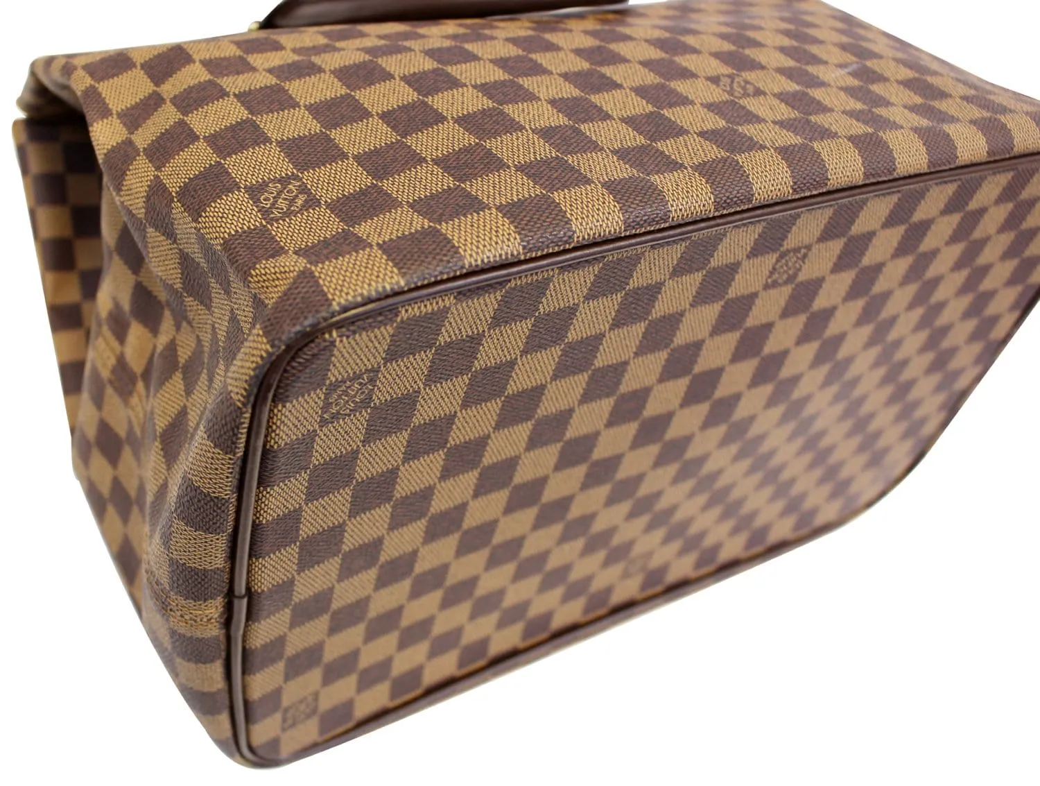 LOUIS VUITTON Damier Ebene Greenwich PM Travel Bag