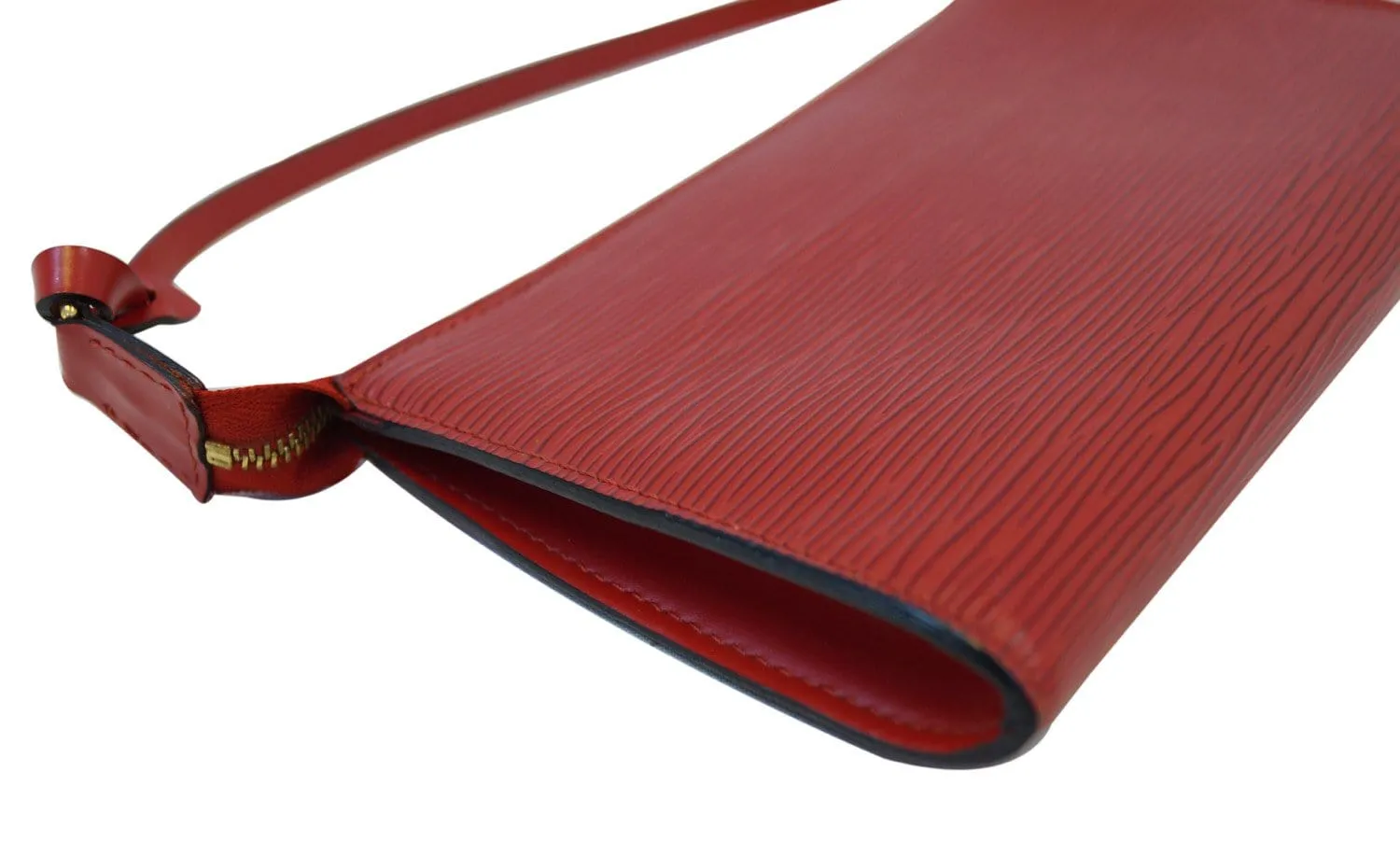 LOUIS VUITTON Epi Leather Red Pochette Accessories Pouch