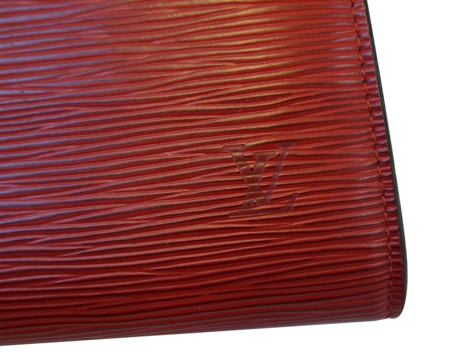 LOUIS VUITTON Epi Leather Red Pochette Accessories Pouch
