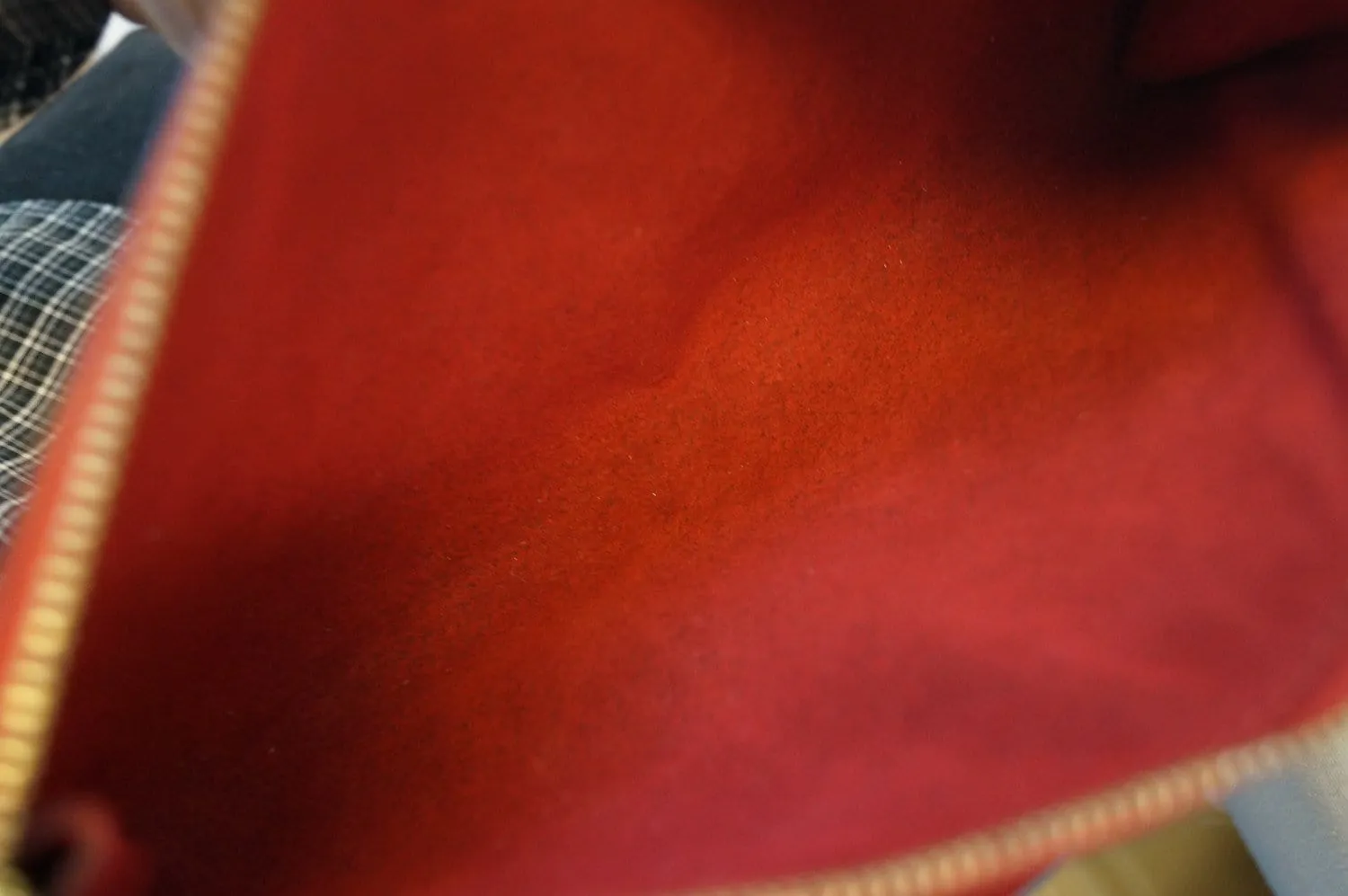 LOUIS VUITTON Epi Leather Red Pochette Accessories Pouch