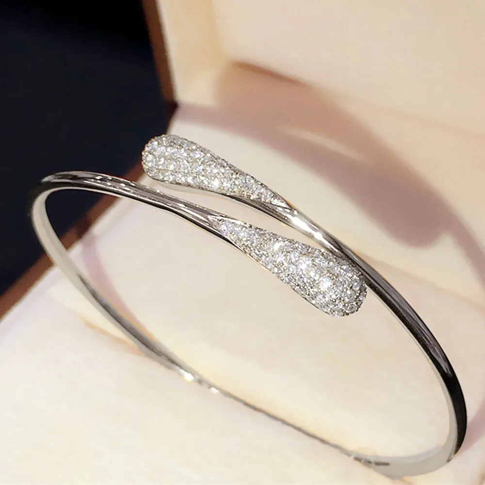 Luxury Diamond Wrap Cuff Bangle