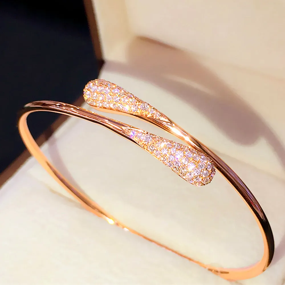 Luxury Diamond Wrap Cuff Bangle