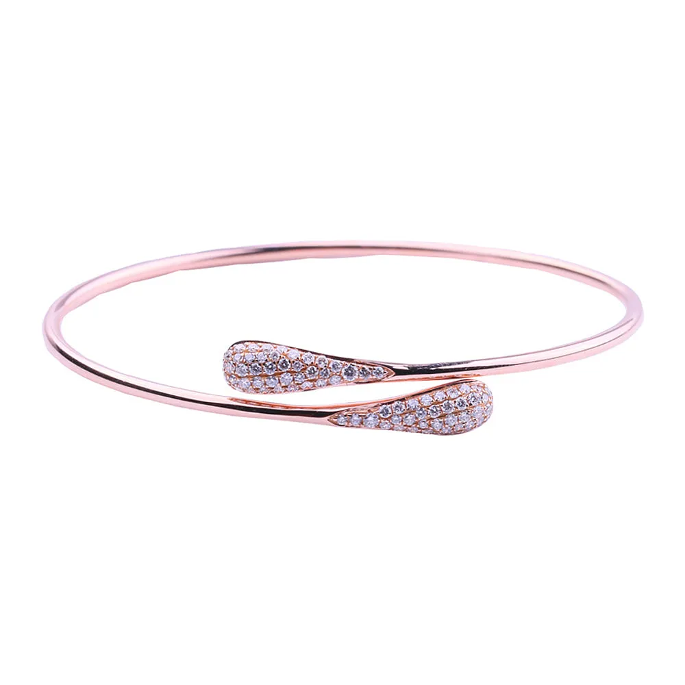 Luxury Diamond Wrap Cuff Bangle