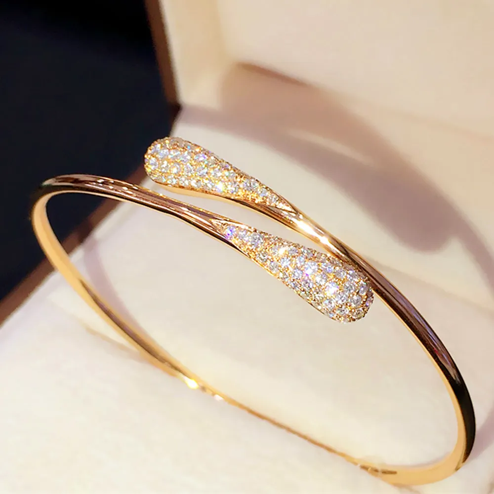 Luxury Diamond Wrap Cuff Bangle