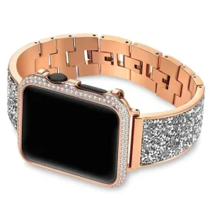 Luxury Rhinestone Watch Band & Case For Apple Watch