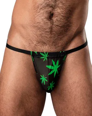 Male Power 450-294 Hazy Dayz Posing Strap Pot Leaf