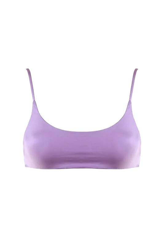MANU Bikini Top Metallic Lavender