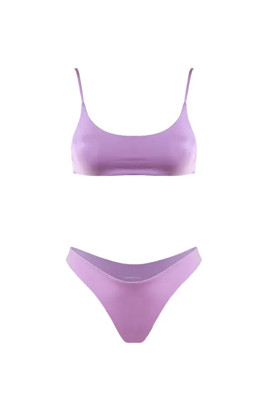 MANU Bikini Top Metallic Lavender