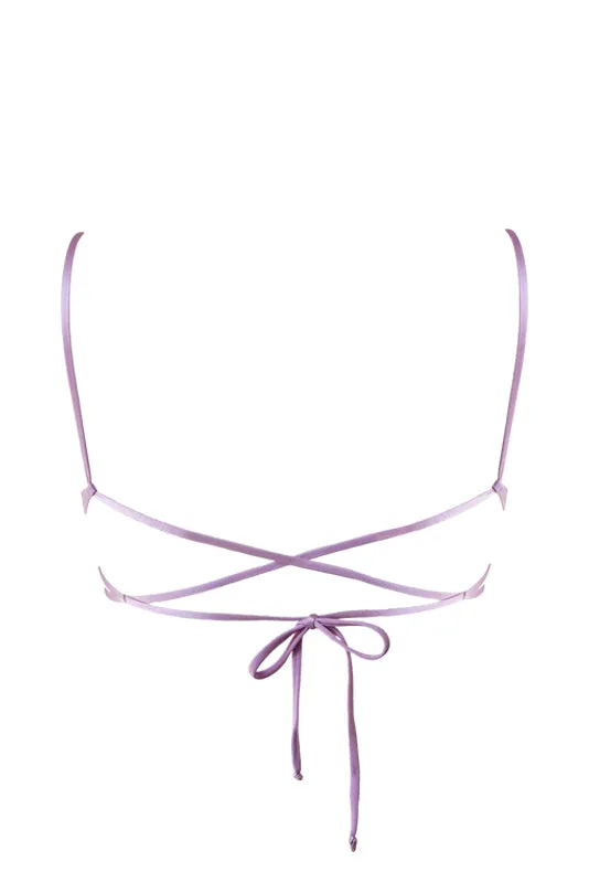 MANU Bikini Top Metallic Lavender