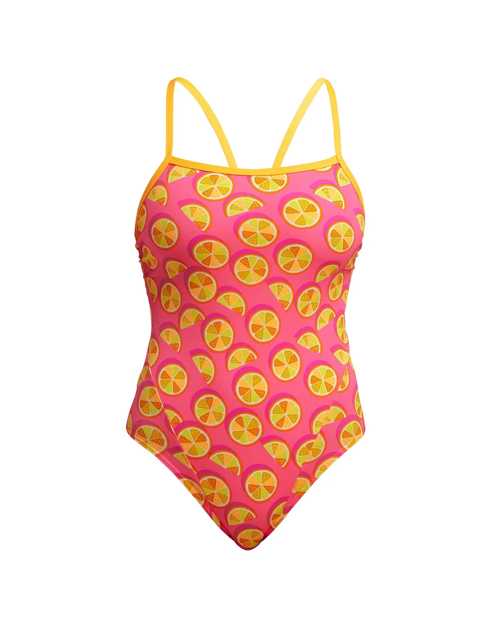 Mark Spritz Single Strap Swimsuit - Pink/Yellow