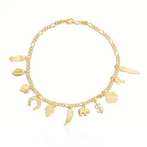 Mega Lucky Charm Bracelet 11 Amulets Good Luck and Evil Eye Protection