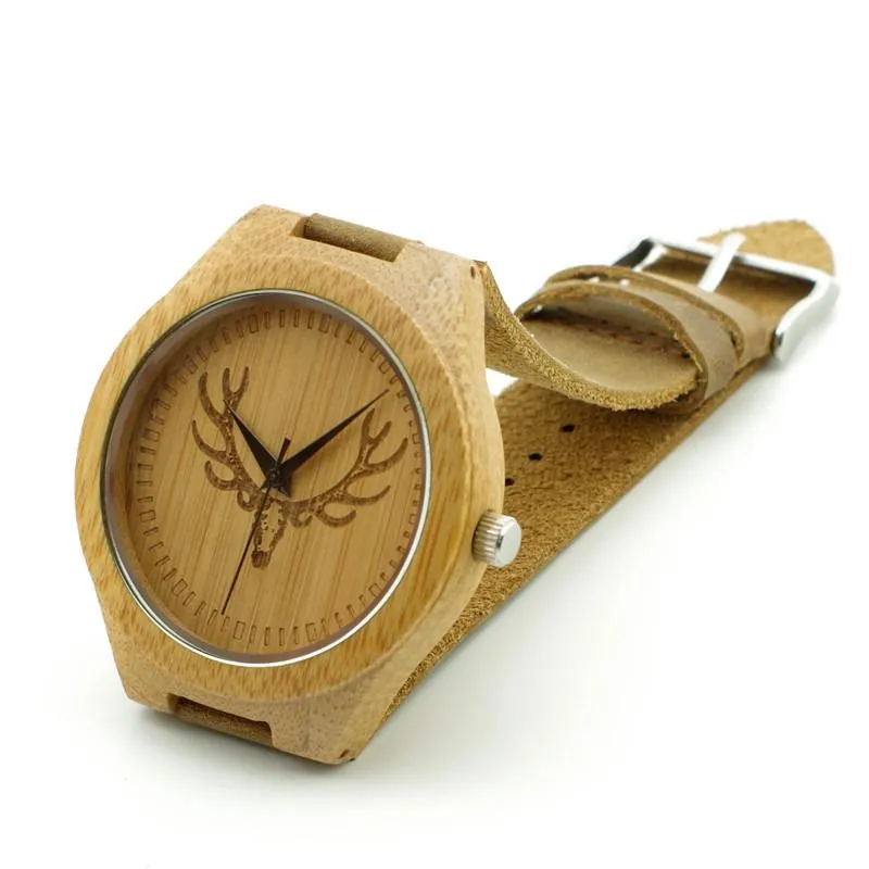 Men's Buck Engraved Watch