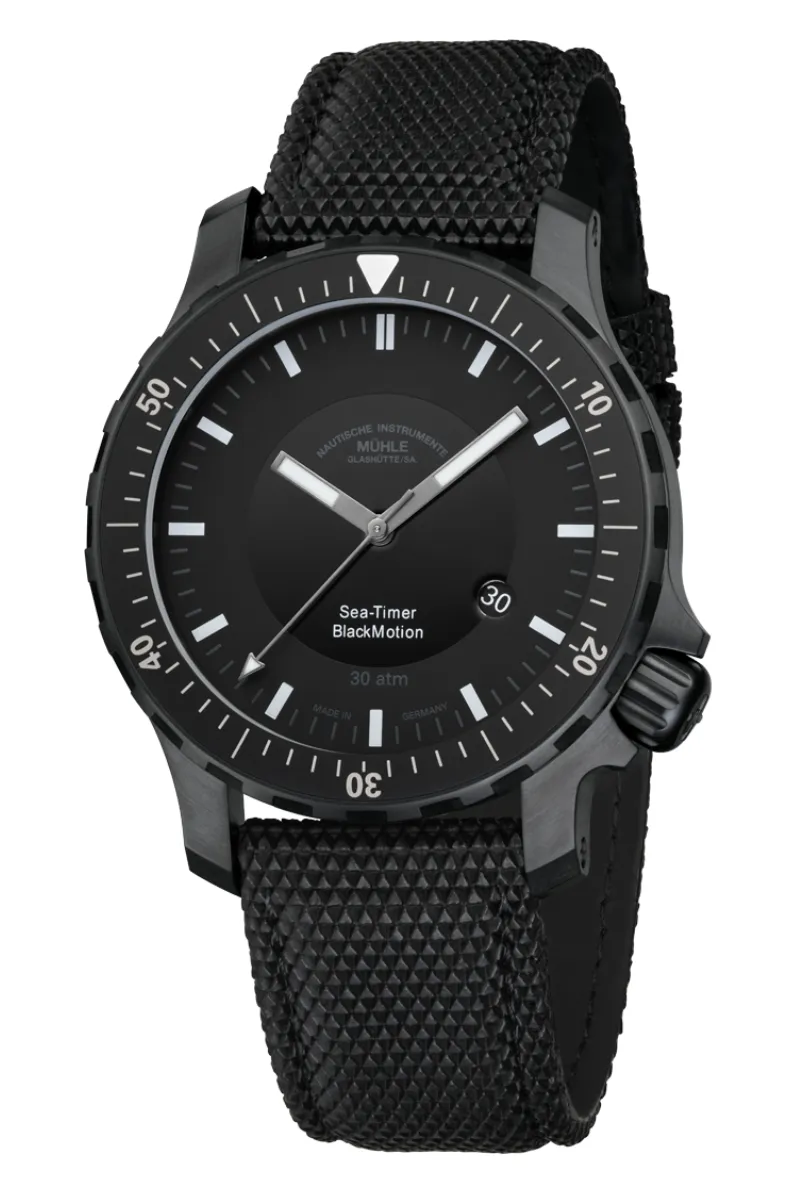 Mühle Glashütte Sea-Timer Blackmotion M1-41-83-CB
