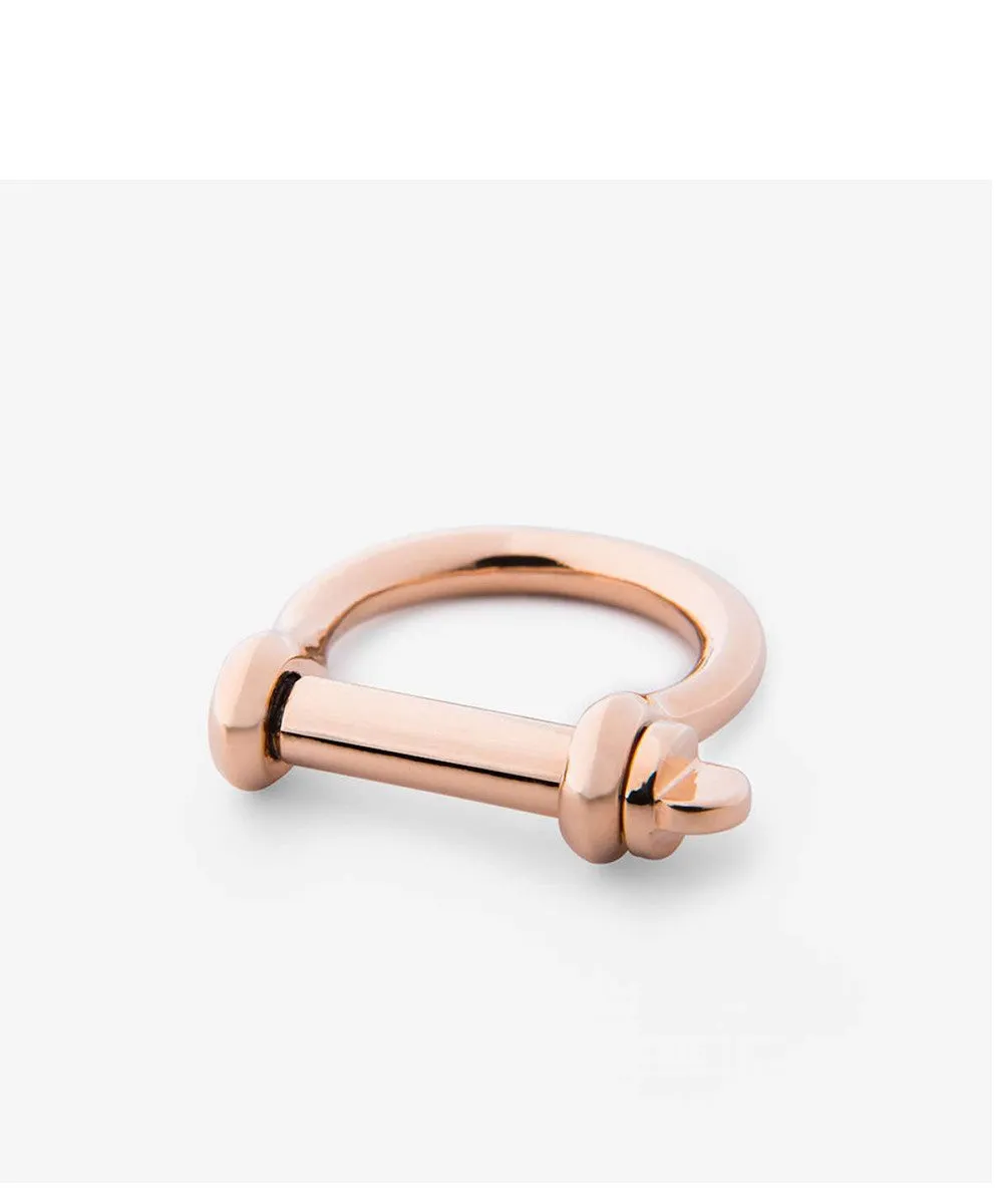 Miansai | Screw Cuff Ring Rose Gold Plated