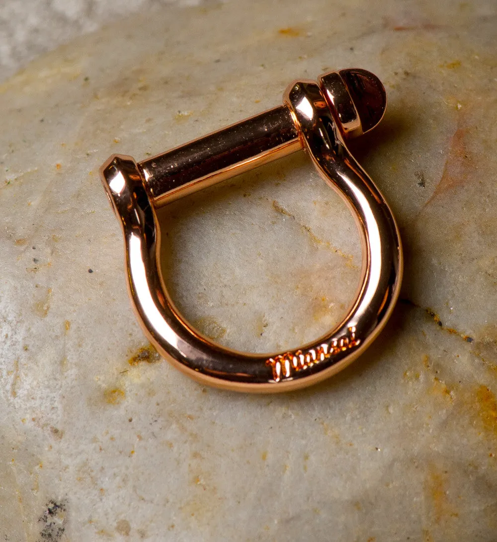 Miansai | Screw Cuff Ring Rose Gold Plated