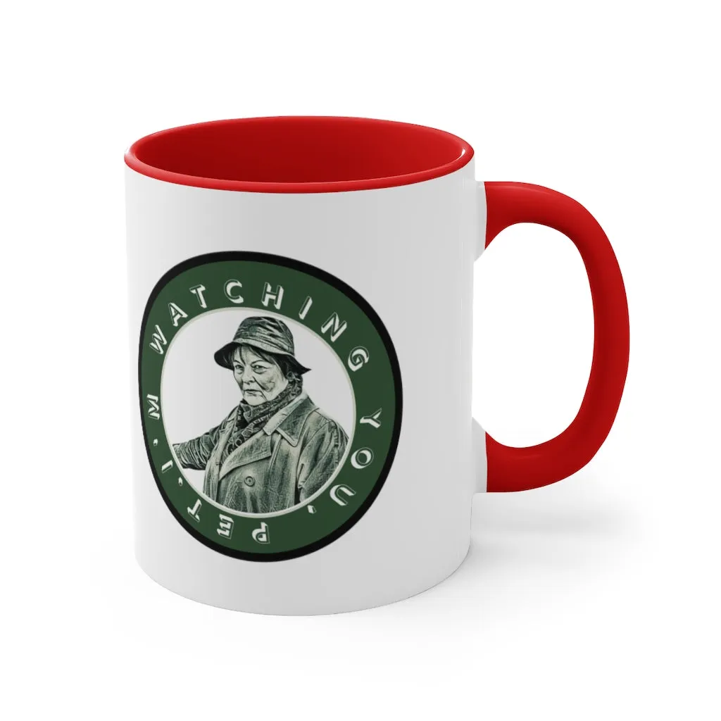 My Lucky Badge Mug (inspired by Vera Stanhope) Black Handle