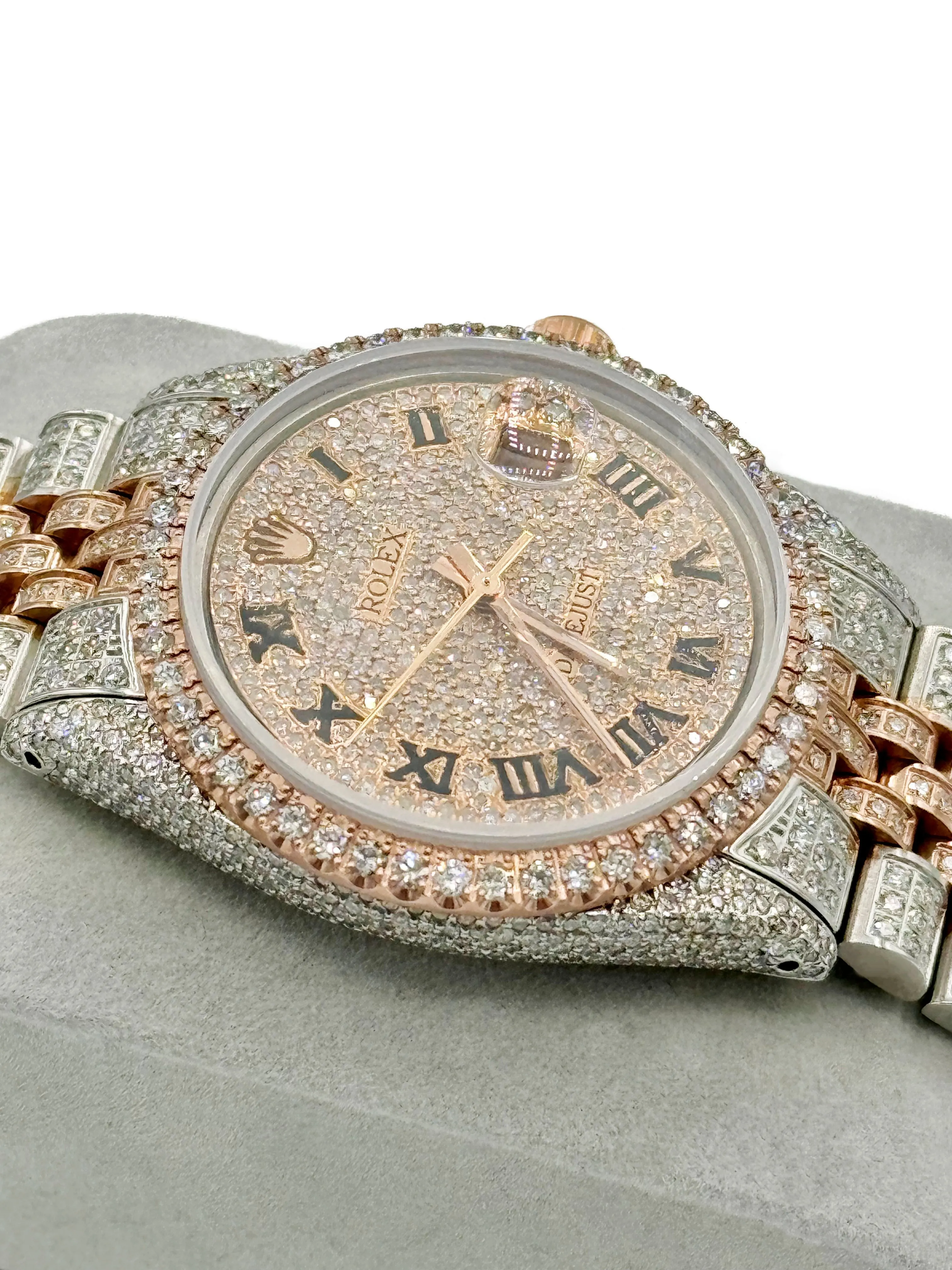 *NEW* Rolex Datejust 💎 Iced Out 36MM   Diamond Earrings 🔥 JTJ™