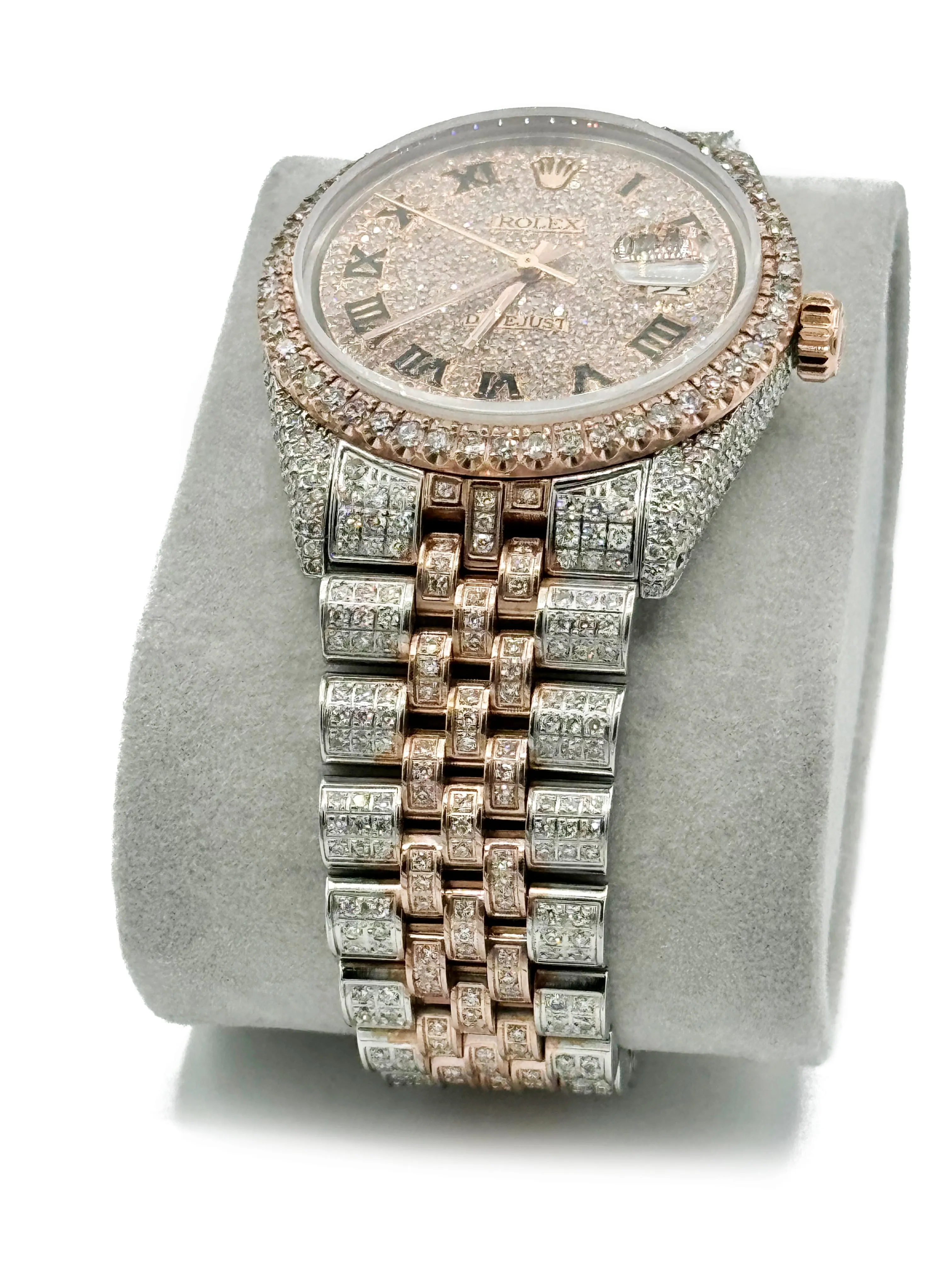 *NEW* Rolex Datejust 💎 Iced Out 36MM   Diamond Earrings 🔥 JTJ™
