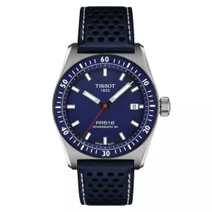 New Tissot PR516 Powermatic 80 38mm Blue Dial Stainless Watch with Box