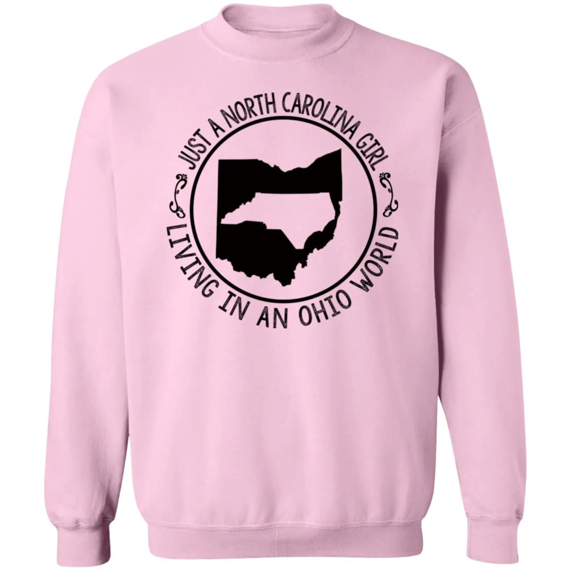 North Carolina Girl Living In Ohio World T- Shirt