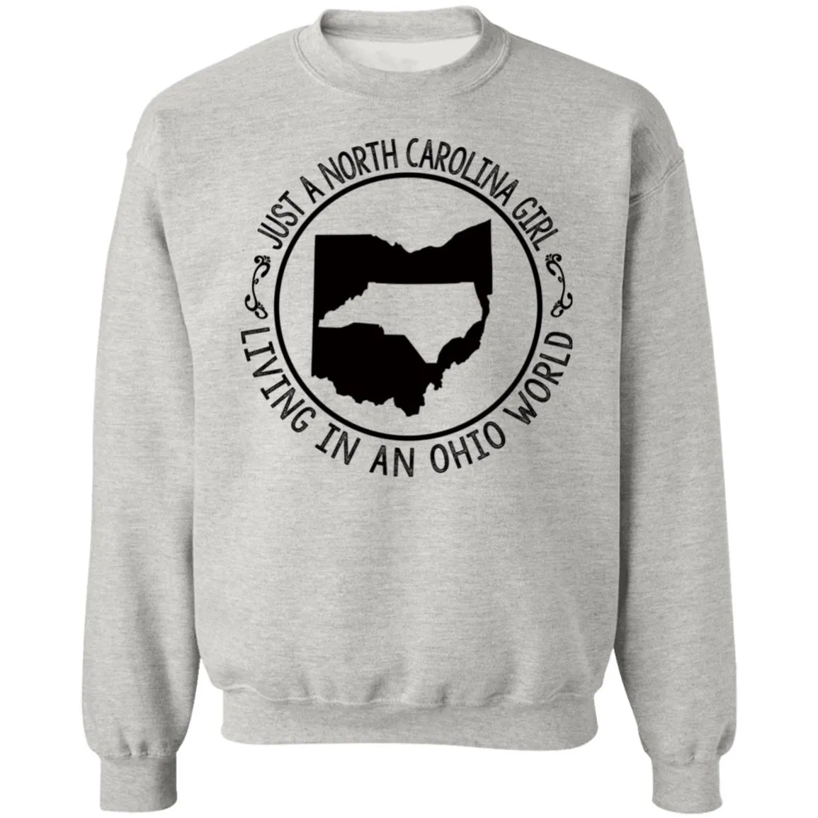 North Carolina Girl Living In Ohio World T- Shirt