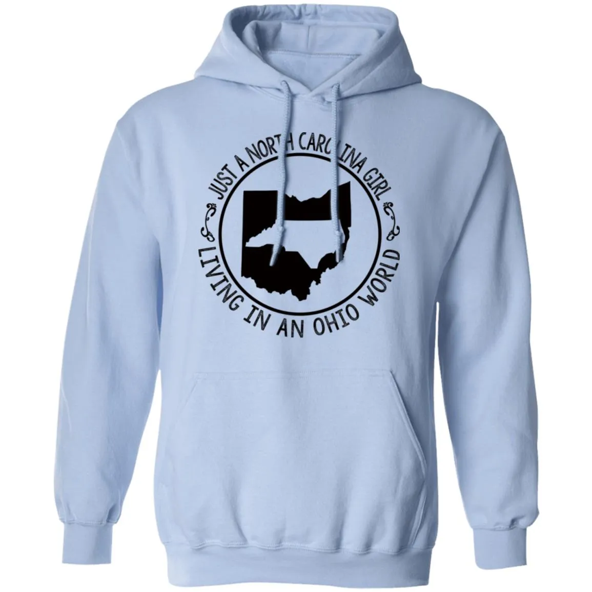 North Carolina Girl Living In Ohio World T- Shirt