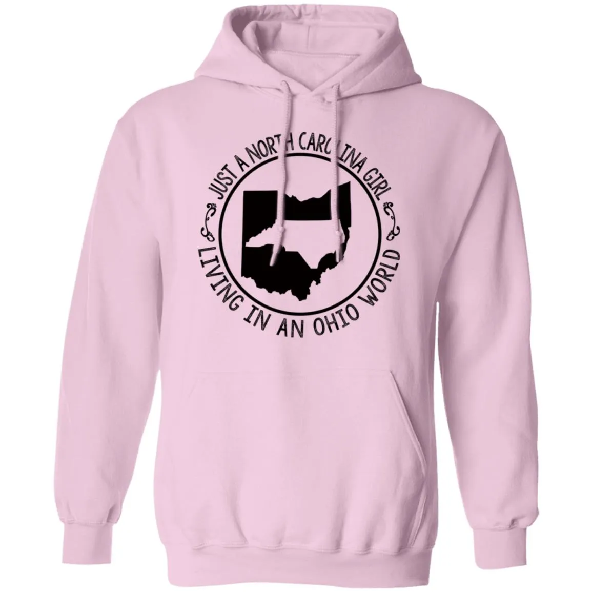 North Carolina Girl Living In Ohio World T- Shirt