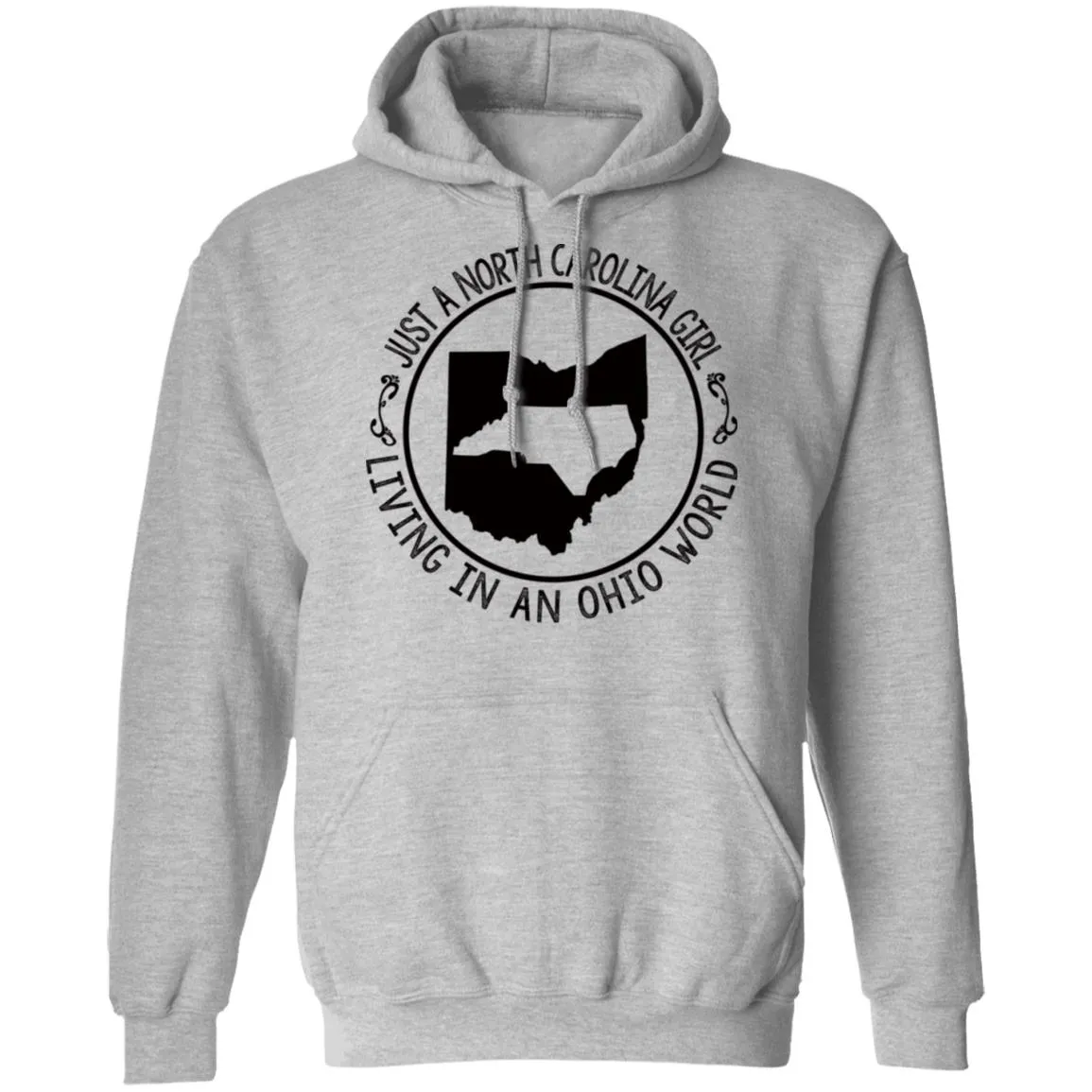 North Carolina Girl Living In Ohio World T- Shirt