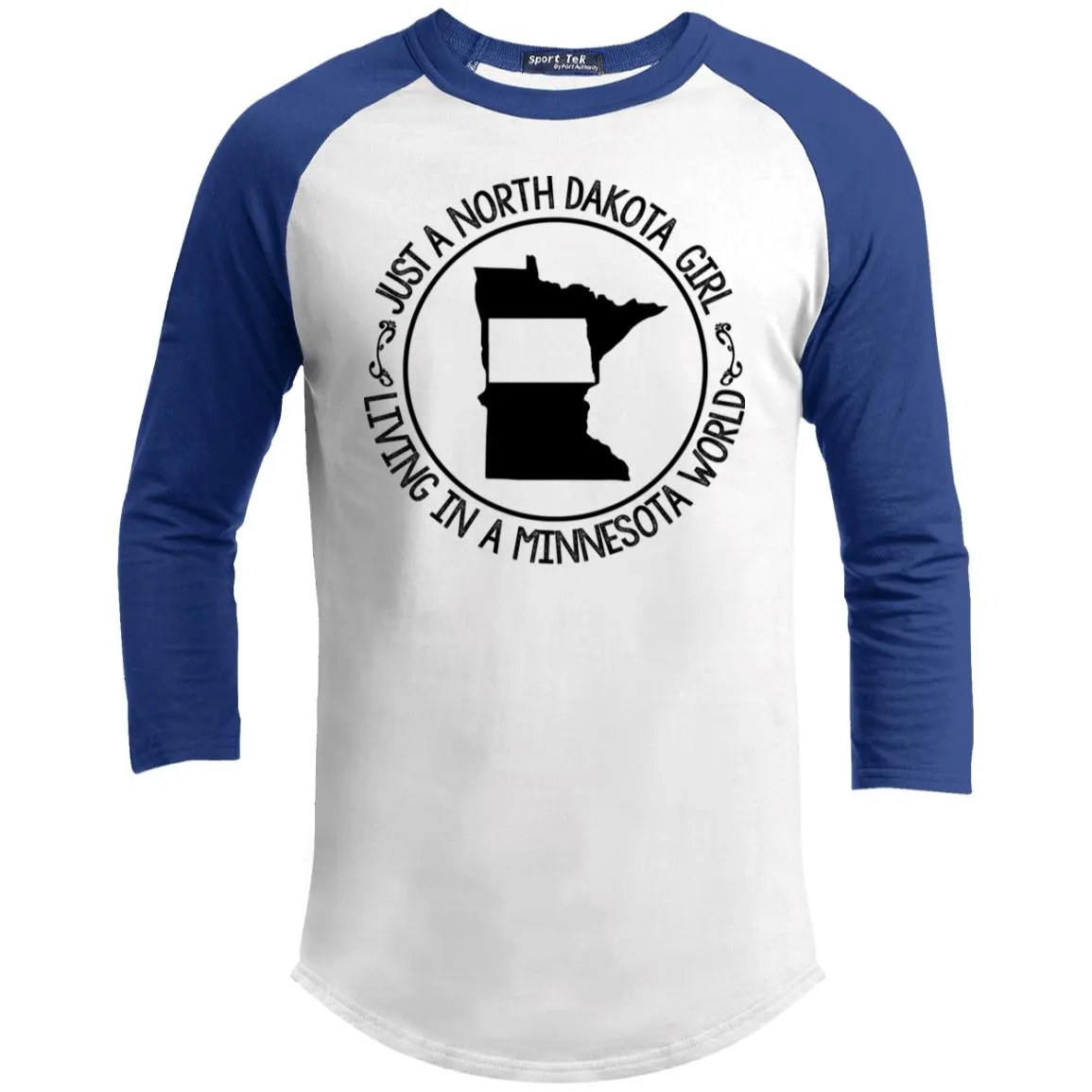 North Dakota Girl Living In Minnesota World T Shirt