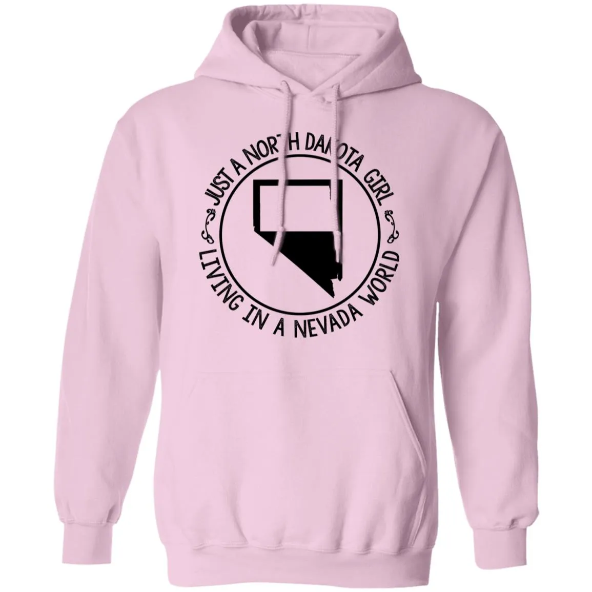 North Dakota Girl Living In Nevada World T Shirt