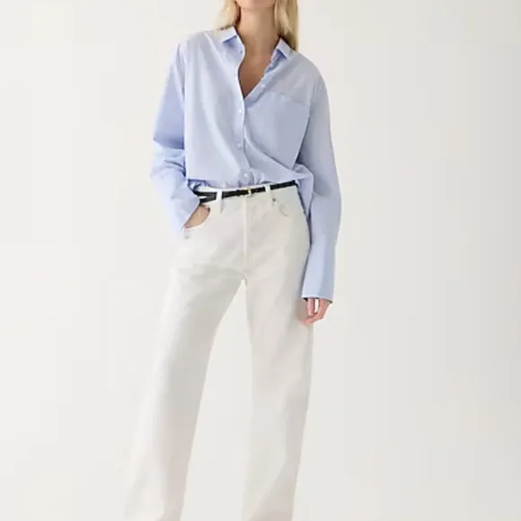 NWT J.Crew White Point Sur Brooklyn Boyfriend loose straight jean SZ Various