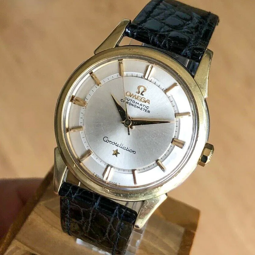 Omega Constellation 14381 Rail Track Automatic Cal. 551 c. 1959 Gold & Steel 34 mm