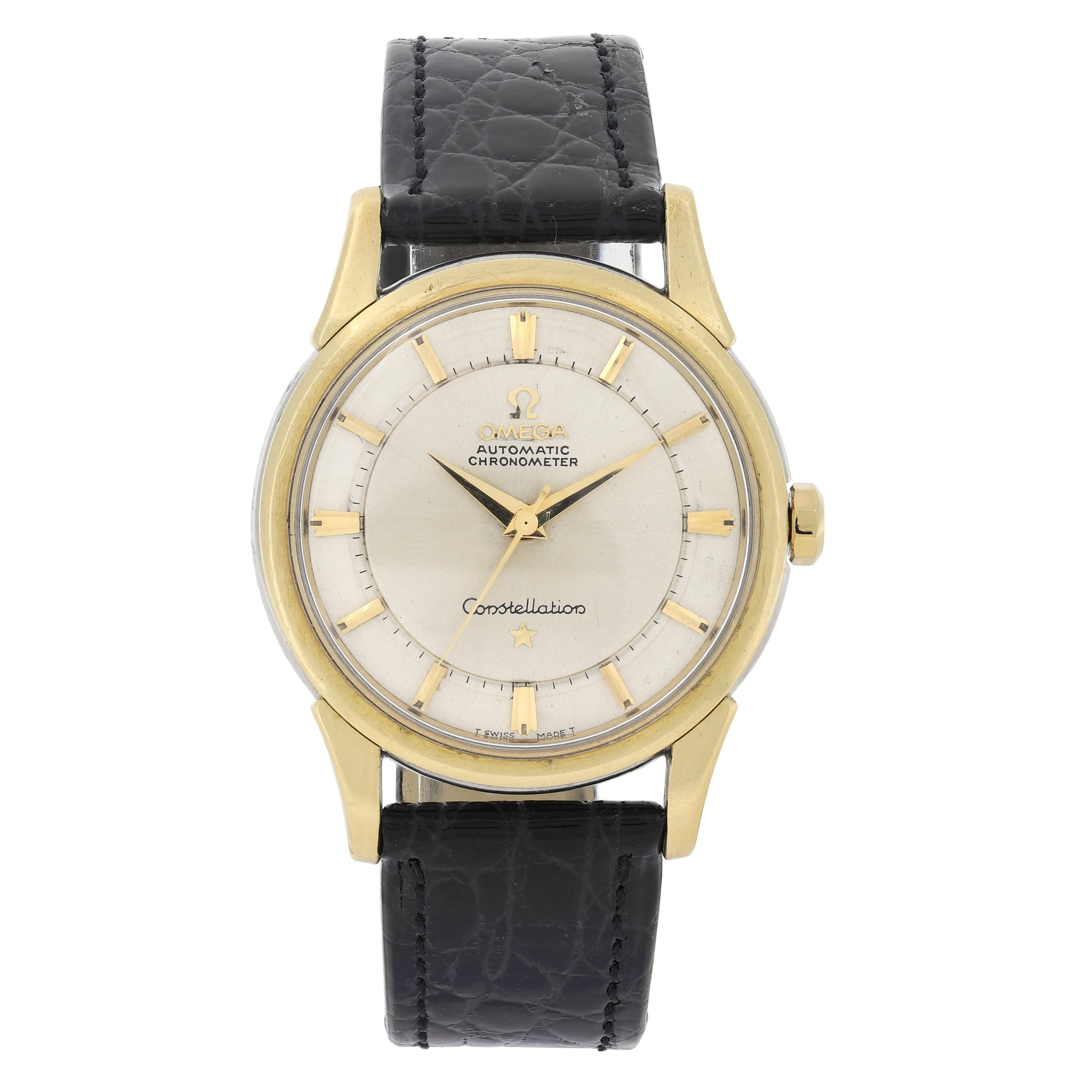 Omega Constellation 14381 Rail Track Automatic Cal. 551 c. 1959 Gold & Steel 34 mm