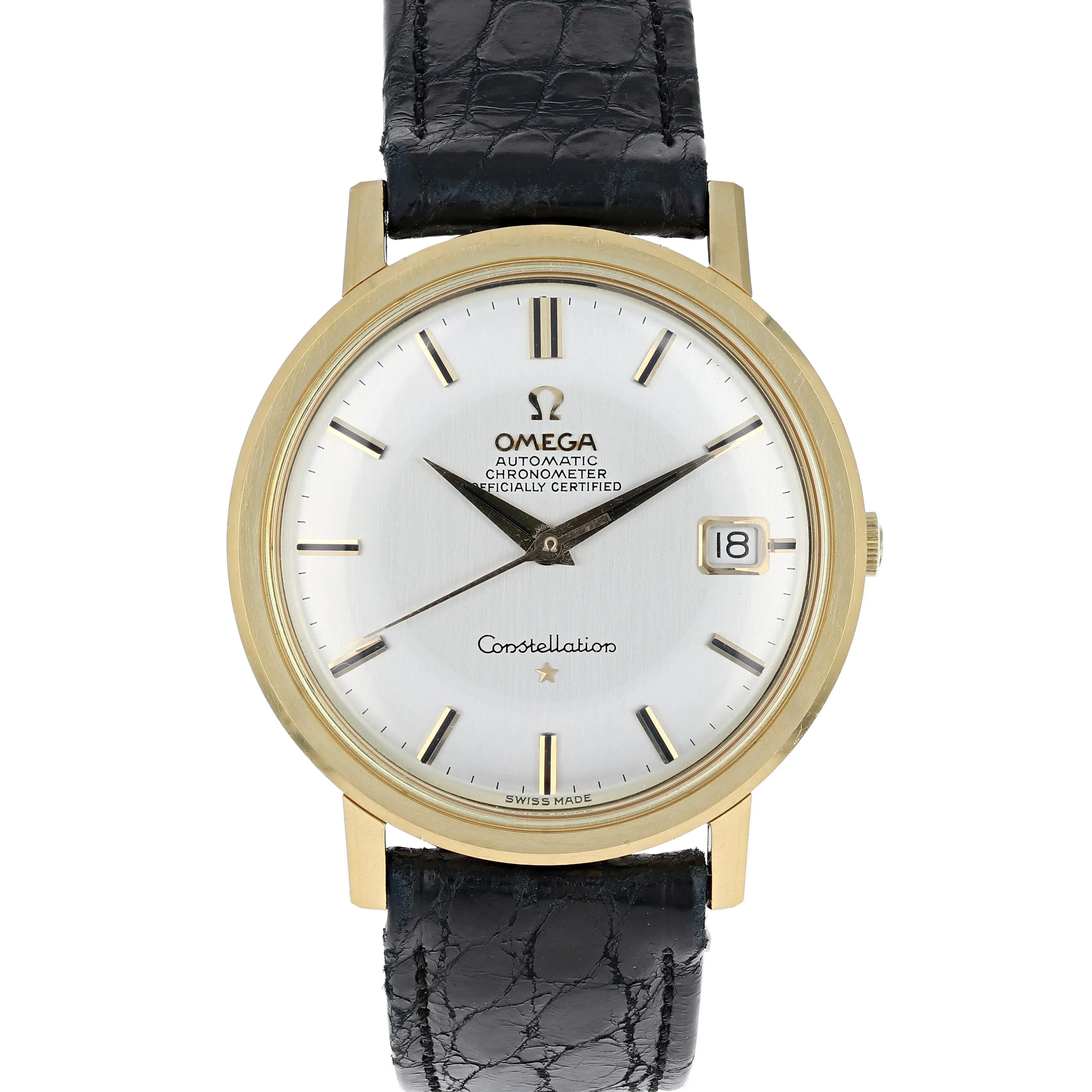 Omega Constellation Calendar 168.004 Cal. 561 Automatic c. 1966 18k Yellow Gold 36 mm