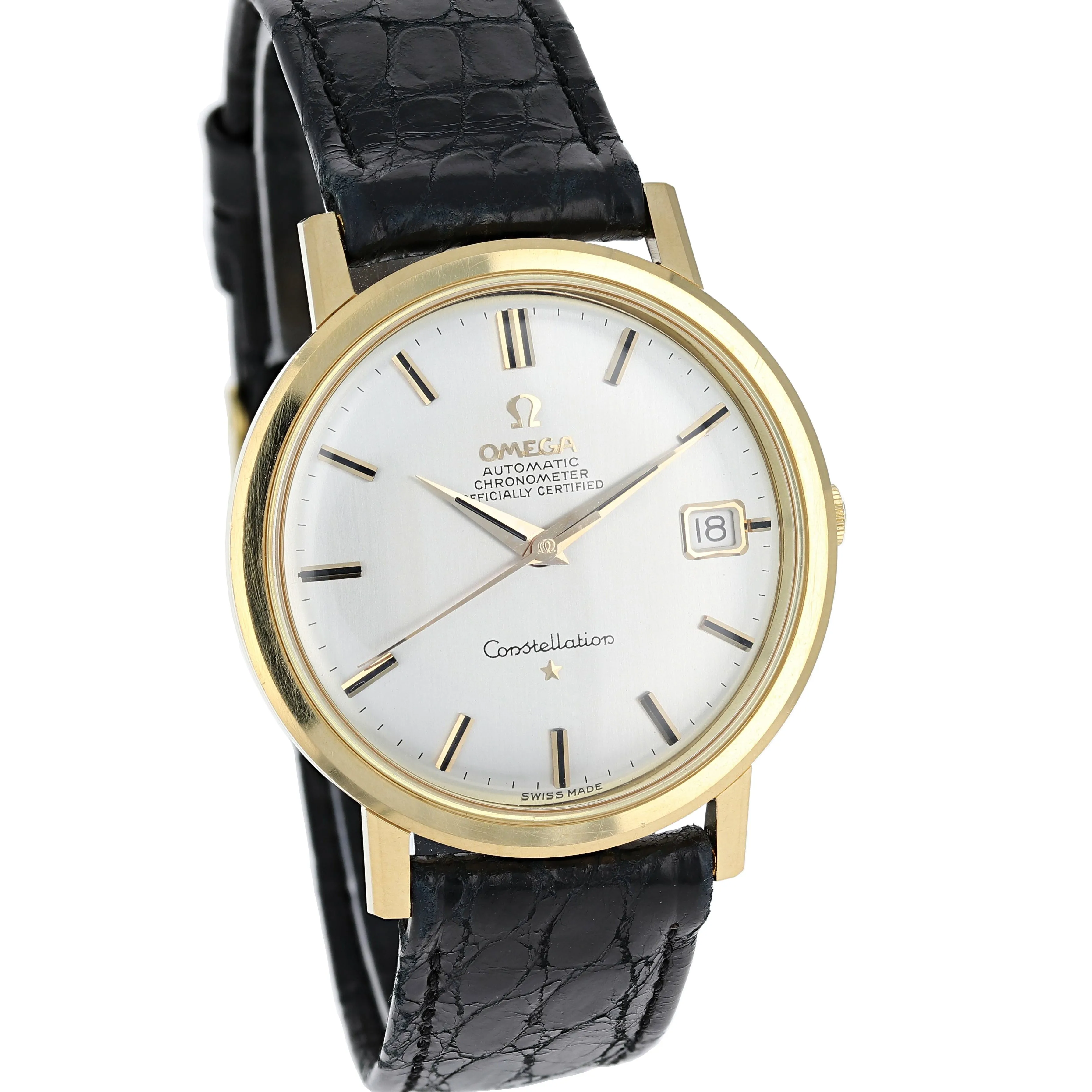 Omega Constellation Calendar 168.004 Cal. 561 Automatic c. 1966 18k Yellow Gold 36 mm