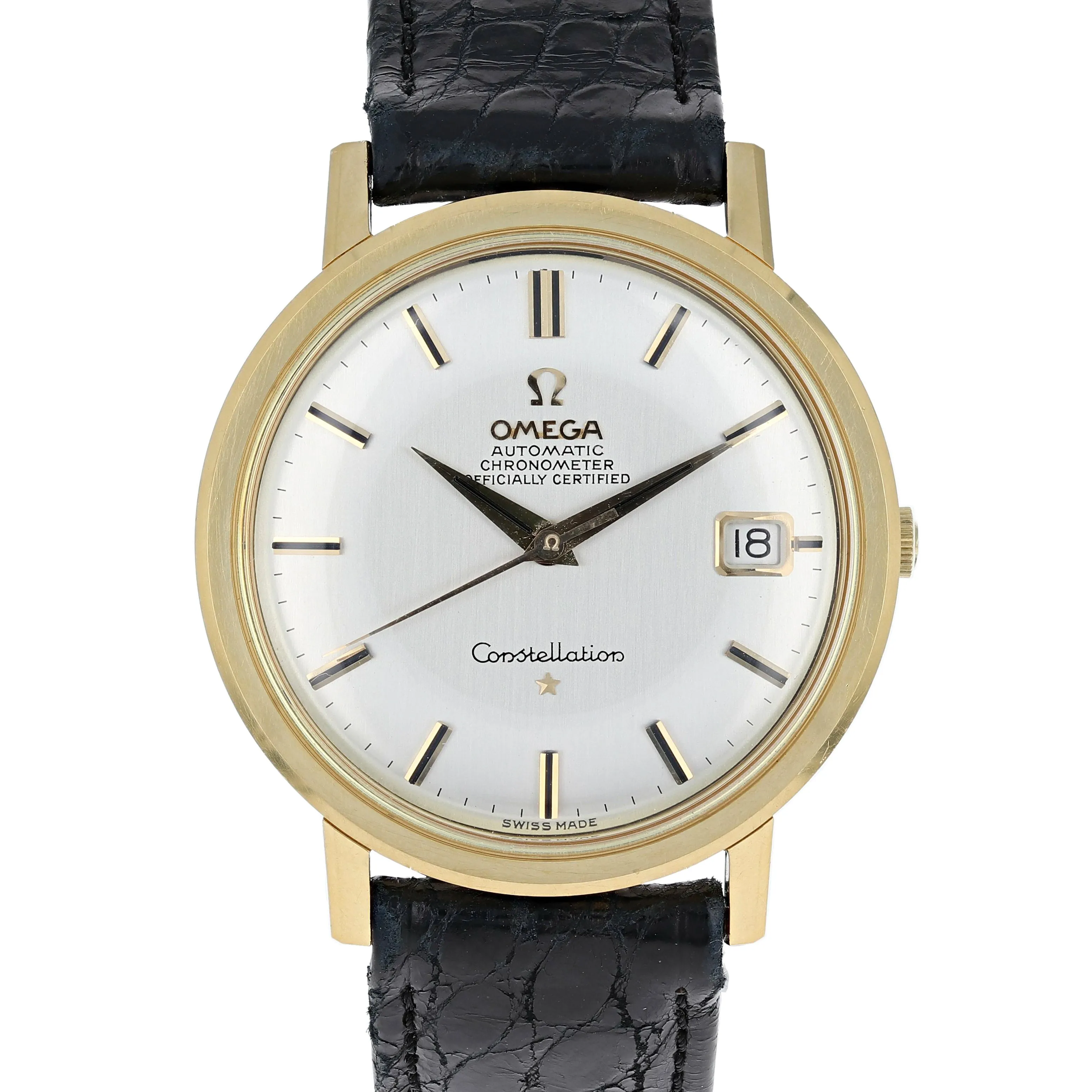 Omega Constellation Calendar 168.004 Cal. 561 Automatic c. 1966 18k Yellow Gold 36 mm
